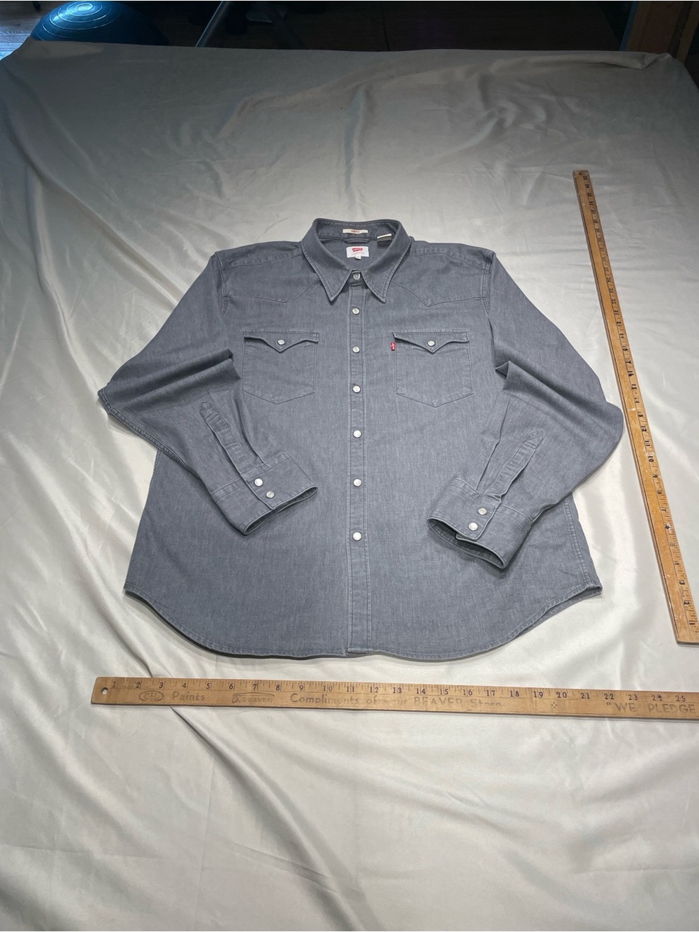 Levi's Slate Gray Western Snap Shirt